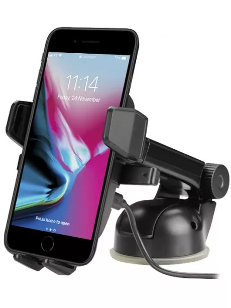 автомобильный держатель с беспроводной зарядкой Onetto Easy One Touch Wireless black