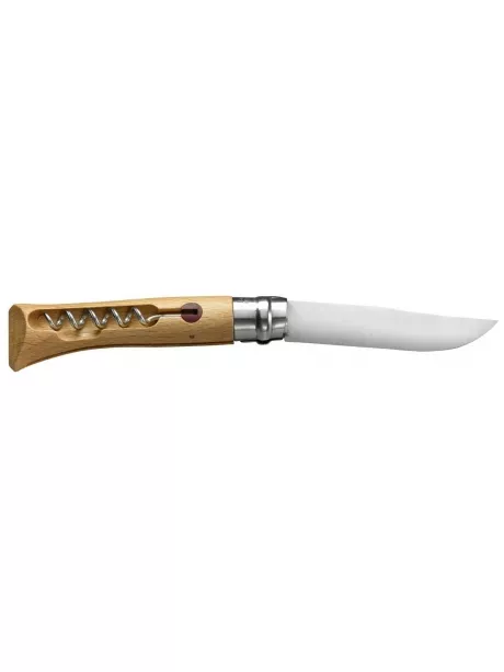 складной нож Opinel №10 со штопором Stainless Steel бук