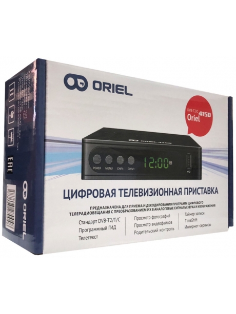ТВ-тюнер DVB-T2 Oriel 415D black