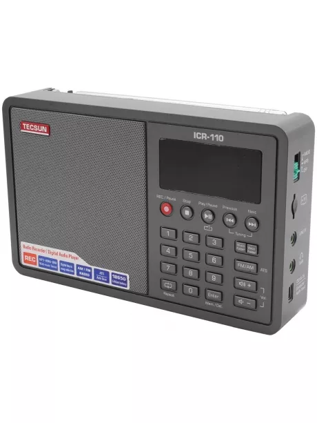 Цифровой радиоприемник с mp3 плеером Tecsun ICR-110 (export version) black