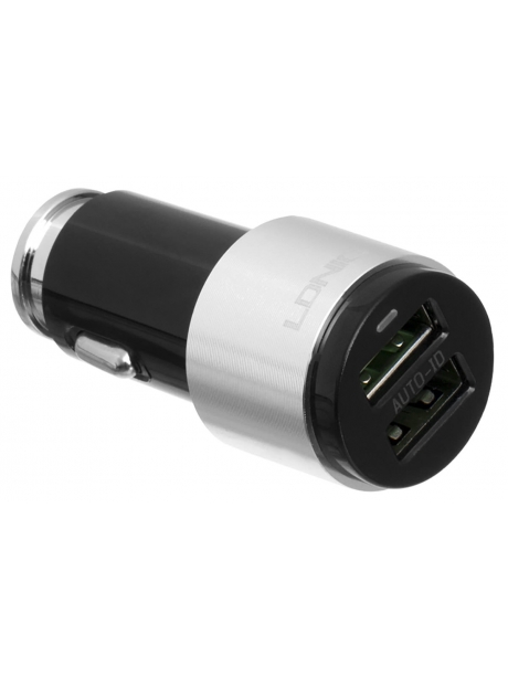 автомобильное зарядное устройство LDNIO АЗУ C403 2USB*4.2A + micro USB cable black