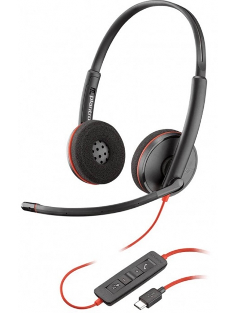 Наушники USB type C Plantronics BlackWire C3220-C (PL-C3220-C) black