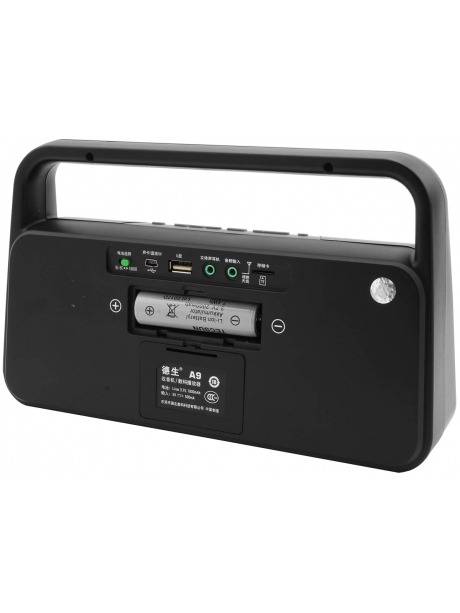 радиоприемник с пультом ДУ и MP3 плеером Tecsun A9 black