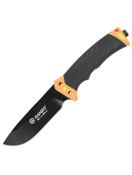 туристический нож с огнивом и точилкой Ganzo G803 orange
