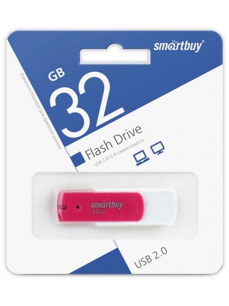 флешка USB SmartBuy Diamond 32GB pink