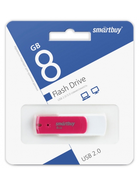 флешка USB SmartBuy Diamond 8GB pink