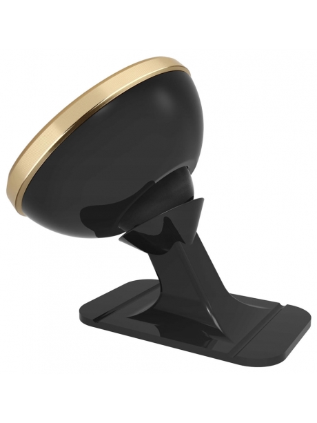 магнитный автомобильный держатель на торпедо Baseus 360 Rotation Magnetic Mount gold