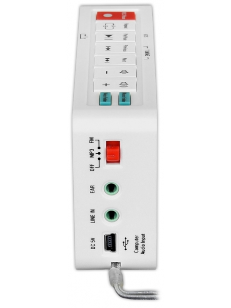 карманный MP3 радиоприемник с рекордером Tecsun ICR-100 white
