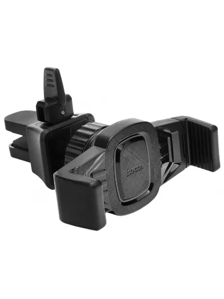 держатель Hoco CA38 Platinum sharp air outlet in-car holder black