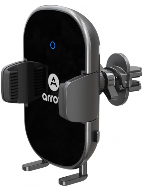 держатель смартфона с беспроводной зарядкой Arroys Vent-W1 Auto black