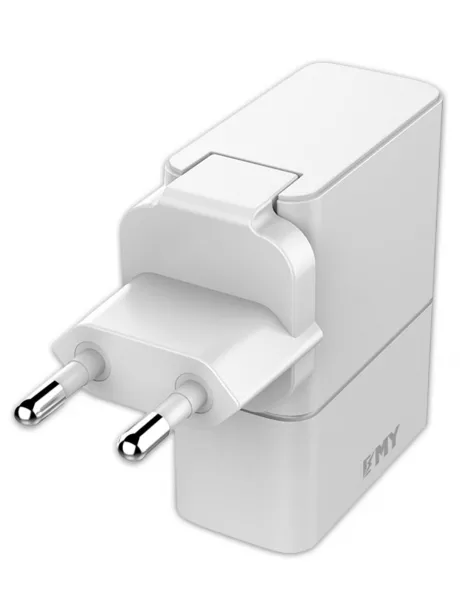 зарядное устройство для путешествий EMY MY-A501Q QC3.0 + кабель USB - Type-C white