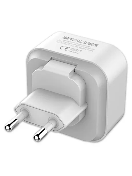 зарядное устройство для путешествий EMY MY-A502Q QC3.0 + кабель USB - micro USB white