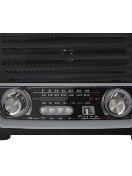 радиоприемник с аккумулятором и блютуз MAX МR-450 дерево