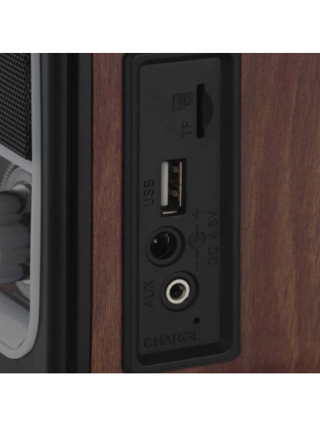 радиоприемник с аккумулятором и блютуз MAX МR-450 дерево