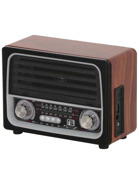 радиоприемник с аккумулятором и блютуз MAX МR-450 дерево
