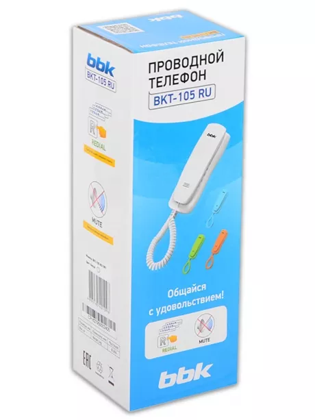 телефонный аппарат BBK BKT-105 белый