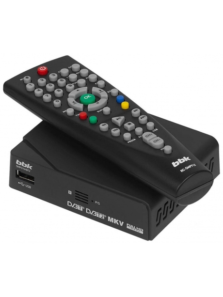 ТВ-тюнер DVB-T2 BBK SMP015 HDT2 черный