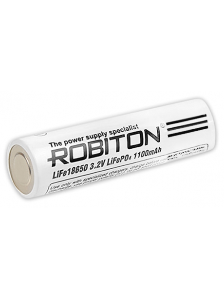 аккумулятор 3.2V Robiton LiFe18650 1100mAh без защиты 