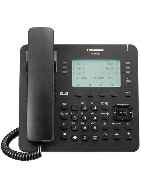 системный IP-телефон Panasonic KX-NT630RU black