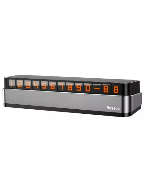 держатель для номера телефона в машину Baseus Moonlight Box Series Temporary Parking Number Plate dark gray