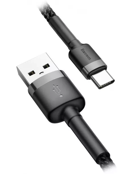 кабель передачи данных Baseus Cafule Cable USB For Type-C 2A 2m gray + black