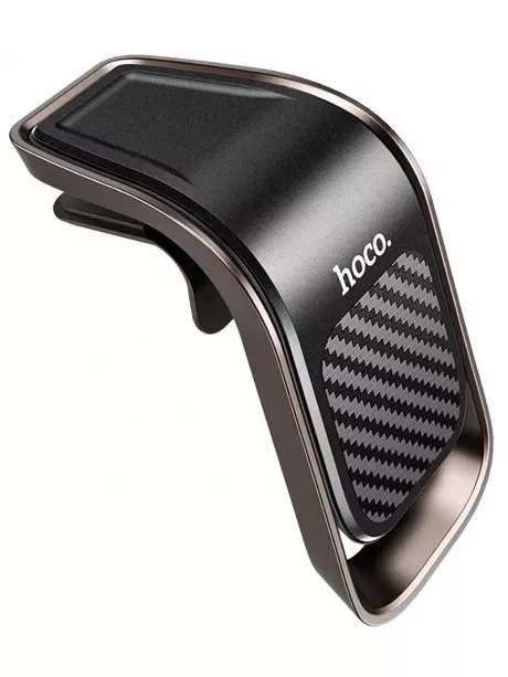 магнитный держатель на воздуховод Hoco CA74 Universe air outlet magnetic car holder black/metal gray