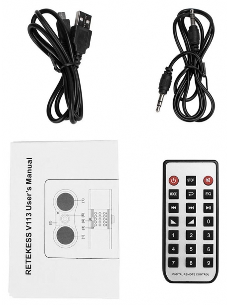 стерео радиоприемник FM с пультом управления Retekess V113 