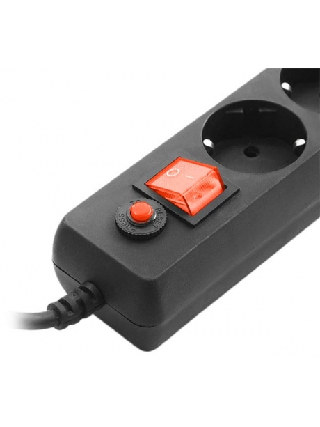 сетевой фильтр Гарнизон EH-10 3,0 м/6 розеток черный