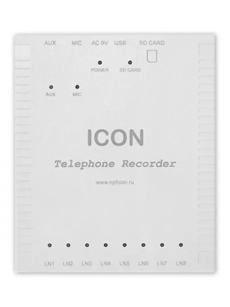 сетевой телефонный регистратор на 8 каналов Icon TR8NS 