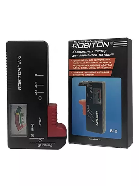 тестер аккумуляторов и батареек Robiton BT2 