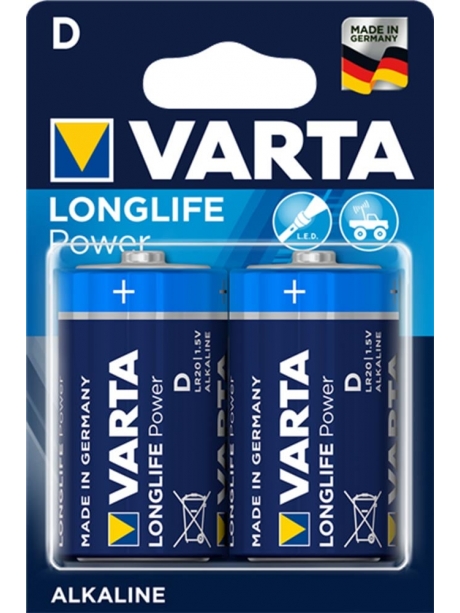 батарейки (2 шт.) Varta LR20/D LONGLIFE Power 2BL 
