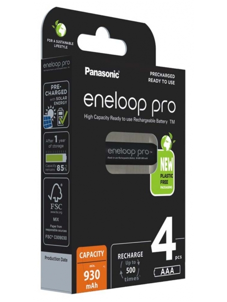 аккумулятор Panasonic 930 mAh R03/AAA Eneloop Pro 4HCDE/4BE-4BL 