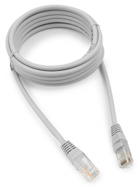 патч корд Cablexpert UTP кат.5e, 3м, литой серый