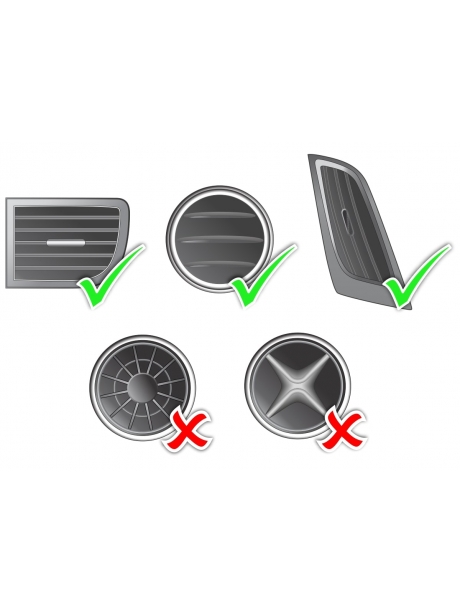 автомобильный держатель Arroys Vent One black silver