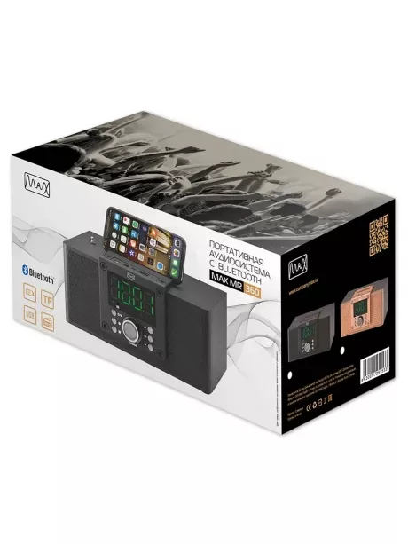 радиоприемник с bluetooth и mp3 плеером MAX МR-360 black