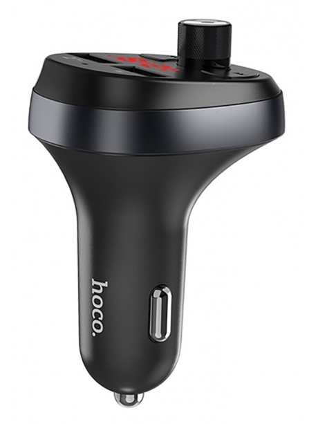автомобильная зарядка с bluetooth FM трансмиттером Hoco E41 black