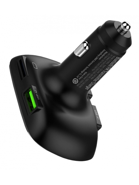 автомобильная зарядка с Bluetooth FM трансмитером LDNIO C706Q black