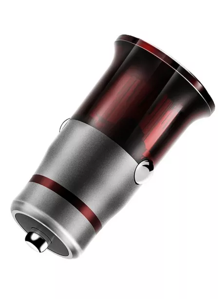 автомобильное зарядное устройство LDNIO C304Q 1USB QC3.0 + typeC cable grey/red