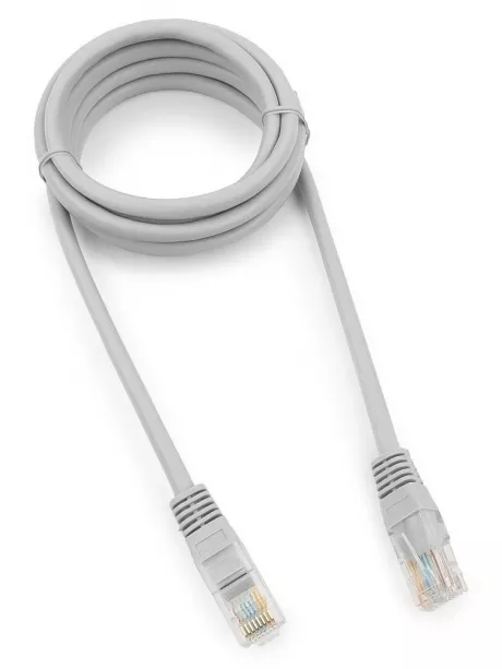 патч корд Cablexpert UTP кат.5e, 1.5м, литой серый