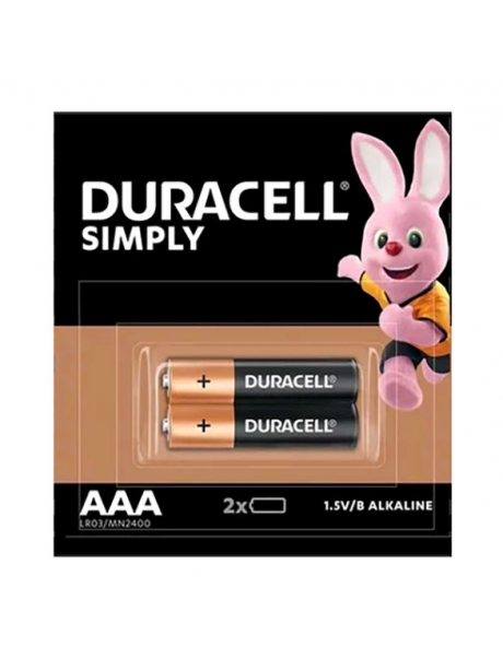 батарейка щелочная Duracell LR03/AAA SIMPLY 2*10  20BL 