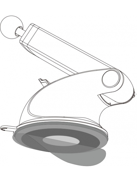 автомобильный магнитный держатель для смартфона  Arroys Dash-SM3 black