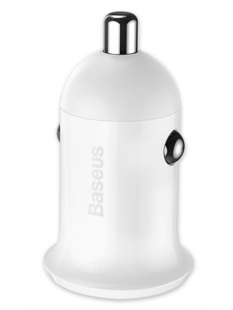 автомобильное зарядное устройство Baseus Grain Pro Car Charger (Dual USB 4.8A ) white