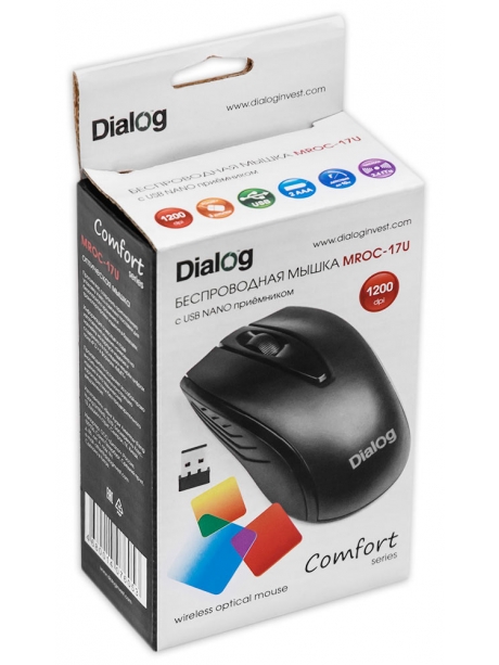 мышь для ноутбука Dialog MROС-17U black