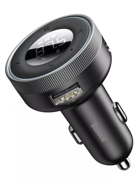 автомобильная зарядка с bluetooth FM трансмиттером Baseus Enjoy Car Wireless MP3 Charger (Wireless 5.0+5V/3.4A) black