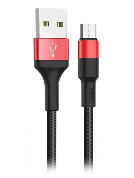 кабель передачи данных Hoco X26 Xpress micro 1m black &amp; red