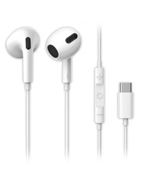 проводные наушники с микрофоном Baseus Encok Type-C lateral in-ear Wired Earphone C17 white