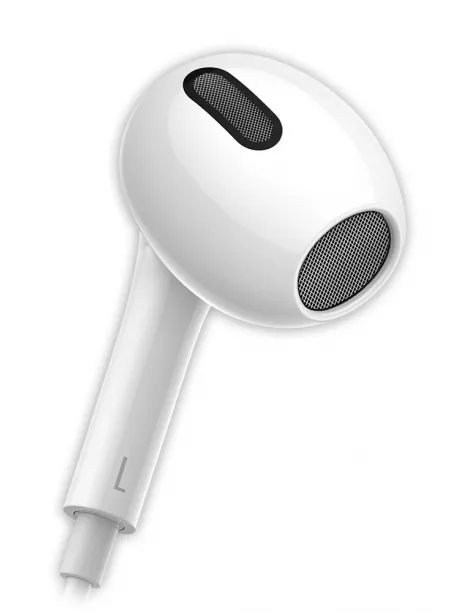 проводные наушники с микрофоном Baseus Encok Type-C lateral in-ear Wired Earphone C17 white