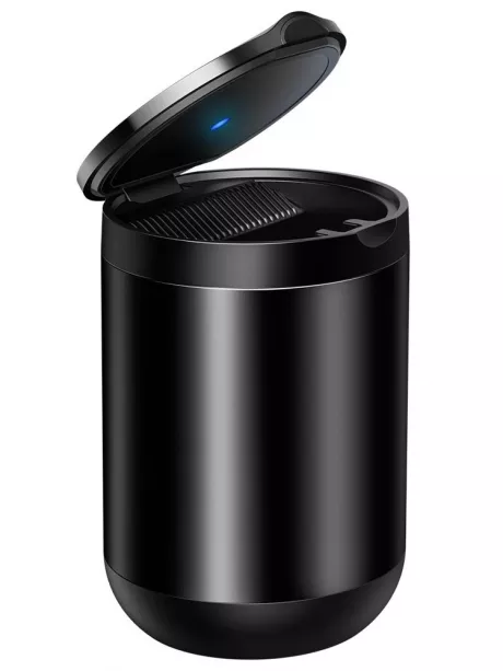 автомобильная пепельница с подсветкой Baseus Premium Car Ashtray black