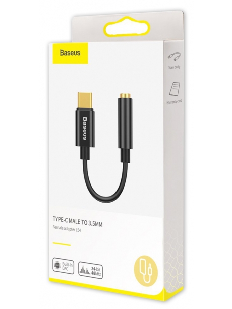 переходник для наушников Baseus Type-C Male to 3.5mm Female Adapter L54 black