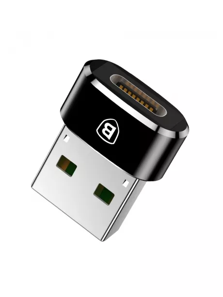 адаптер Baseus Mini Type-C female to USB male adapter converter black